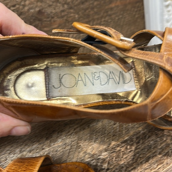 Joan & David Sandals "Made in Italy" Brown Leather Size 5.5 - Picture 3 of 7